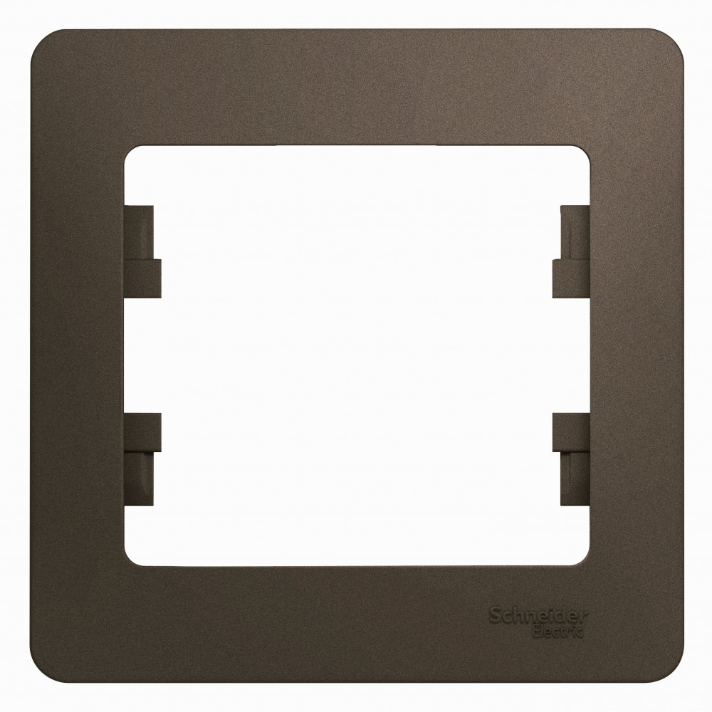 GLOSSA Рамка 1 пост шоколад Systeme Electric GSL000801