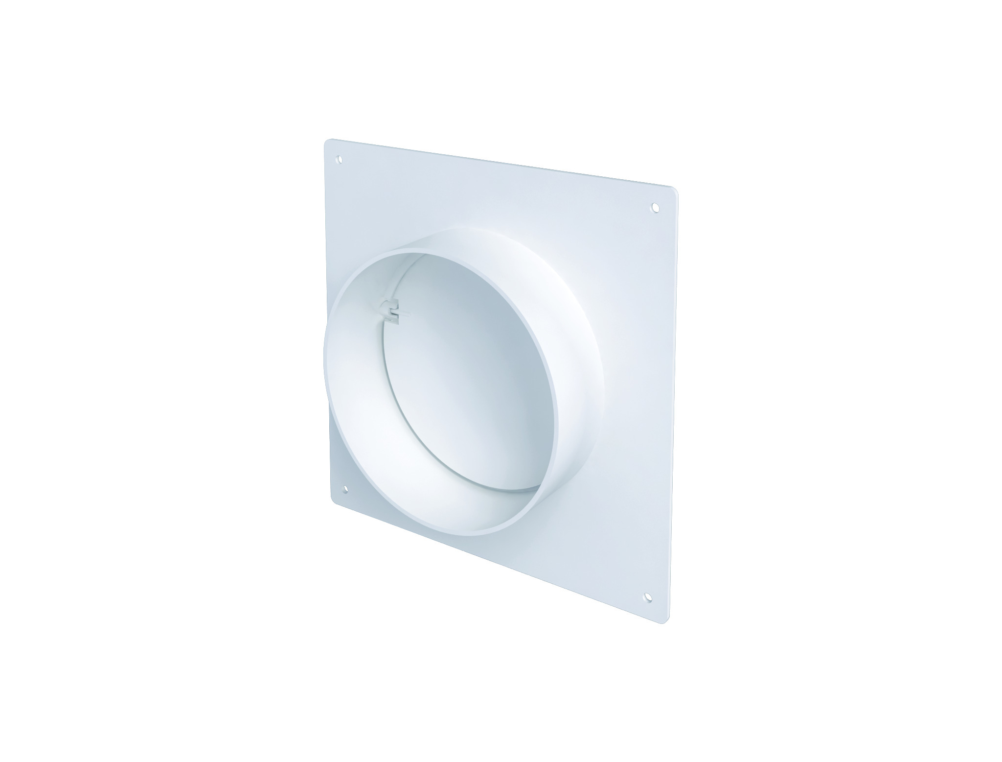 Соединитель круглых каналов с накладной пластиной и обратным клапаном D150 ЭРА 23659