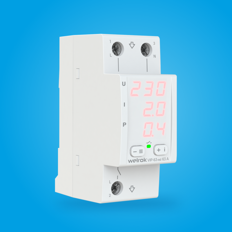 Многофункциональное реле Welrok VIP-63 red Вэлрок 4660251140342