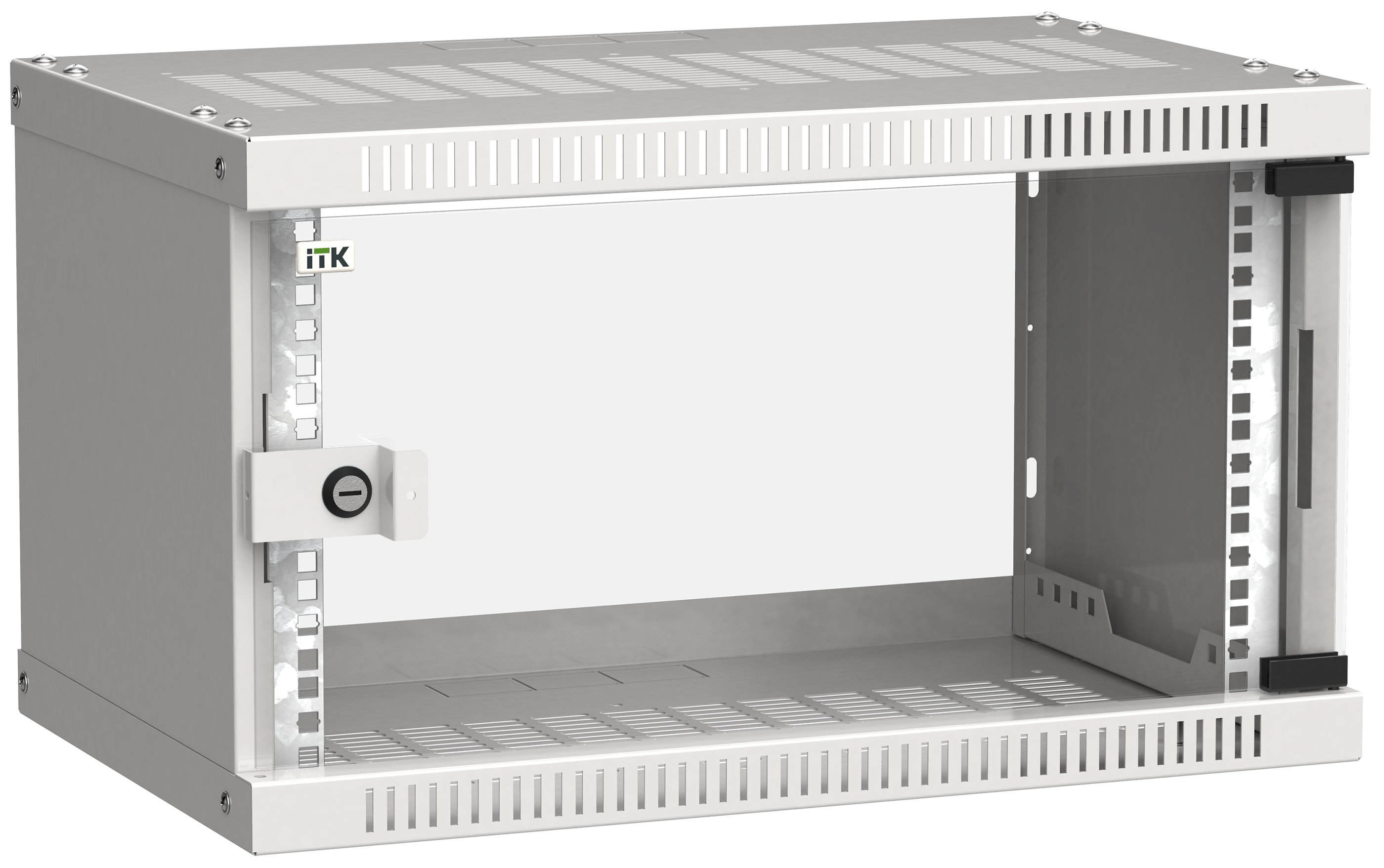 Шкаф LINEA WE 6U 550x350мм дверь стекло серый ITK LWE3-06U53-GF