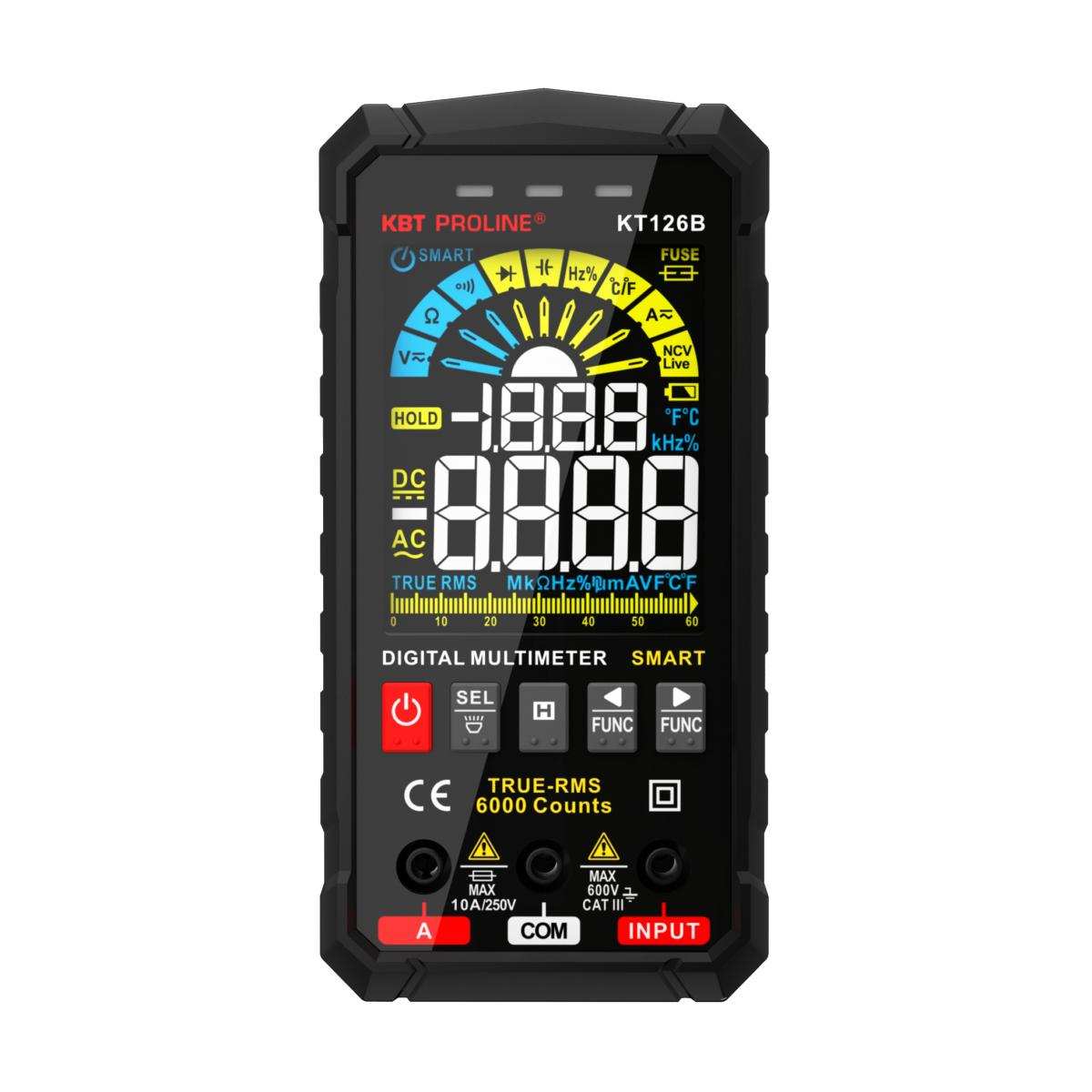 Мультиметр цифровой SMART с True RMS KT 126В PROLINE КВТ 86329