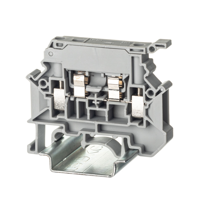 Клемма для предохранителя , винтовой зажим, 2 точки подключения, 4 кв.мм, серая DKC TUR-4-HESI TUR-4-HESI