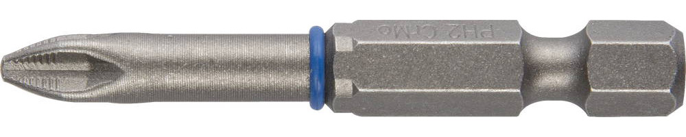 Биты ''ЭКСПЕРТ'' торсионные кованые, обточенные, хромомолибденовая сталь, тип хвостовика E 1/4'', PH2, 50мм, 2шт ЗУБР 26011-2-50-2