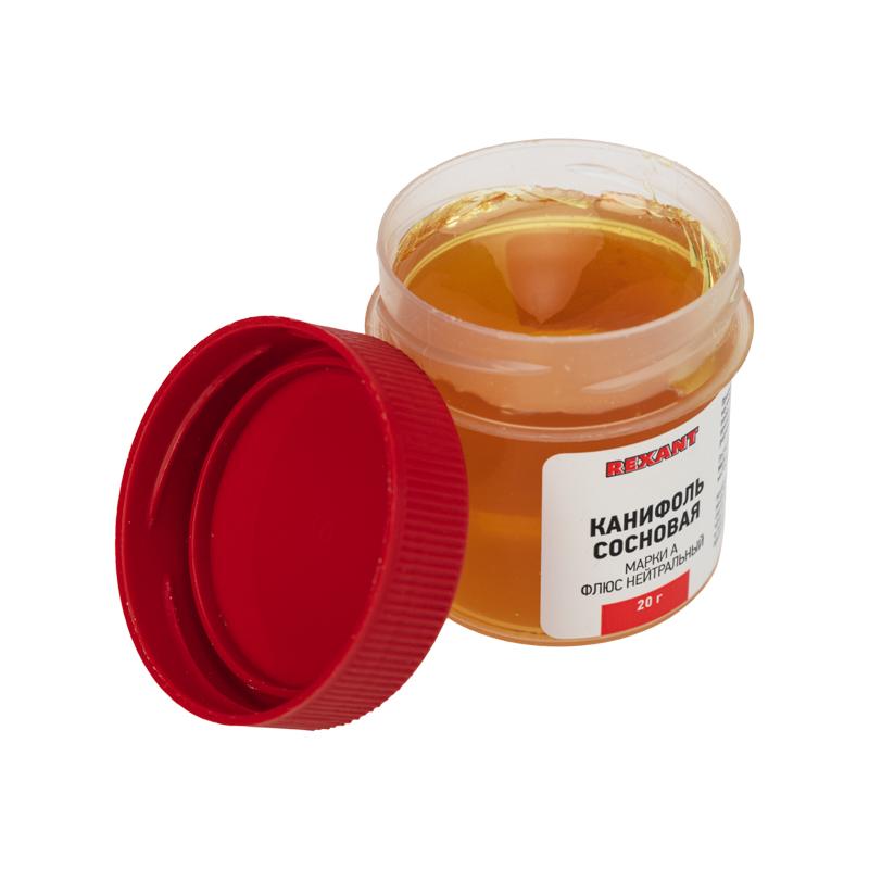 Канифоль сосновая 20 г, флюс нейтральный (etm09-3710) REXANT