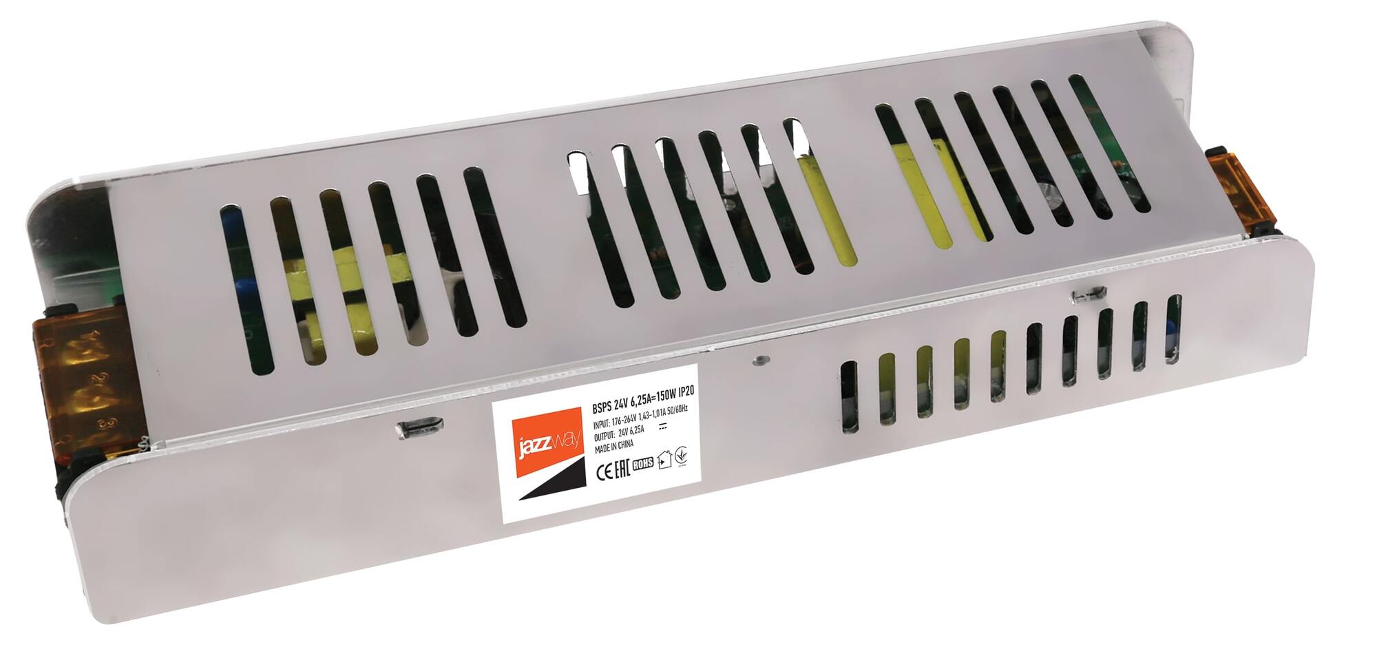 Драйвер для светодиодный ленты BSPS 24V  6,25A=150W  IP20 Jazzway JazzWay 5015593