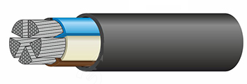 Кабель силовой АВВГнг(А)-LS 5х50,0 мс (N, PE)-0,66 ТРТС Элкаб 10128
