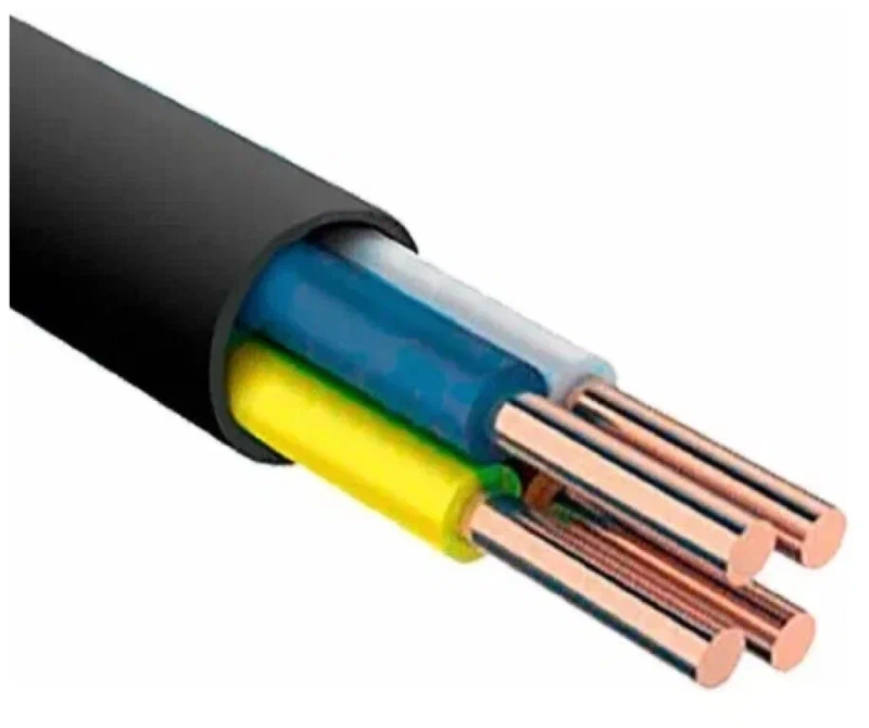 Кабель силовой ВВГнг(А)-LS 4х6,0 ок (N)-0,66 ТРТС Элкаб 11974