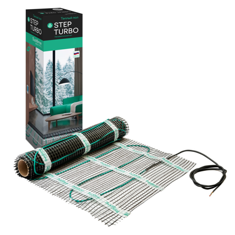 Мат нагревательный STEP TURBO 200 Вт/м2 400 Вт 2 2 Systeme Electric STM200020
