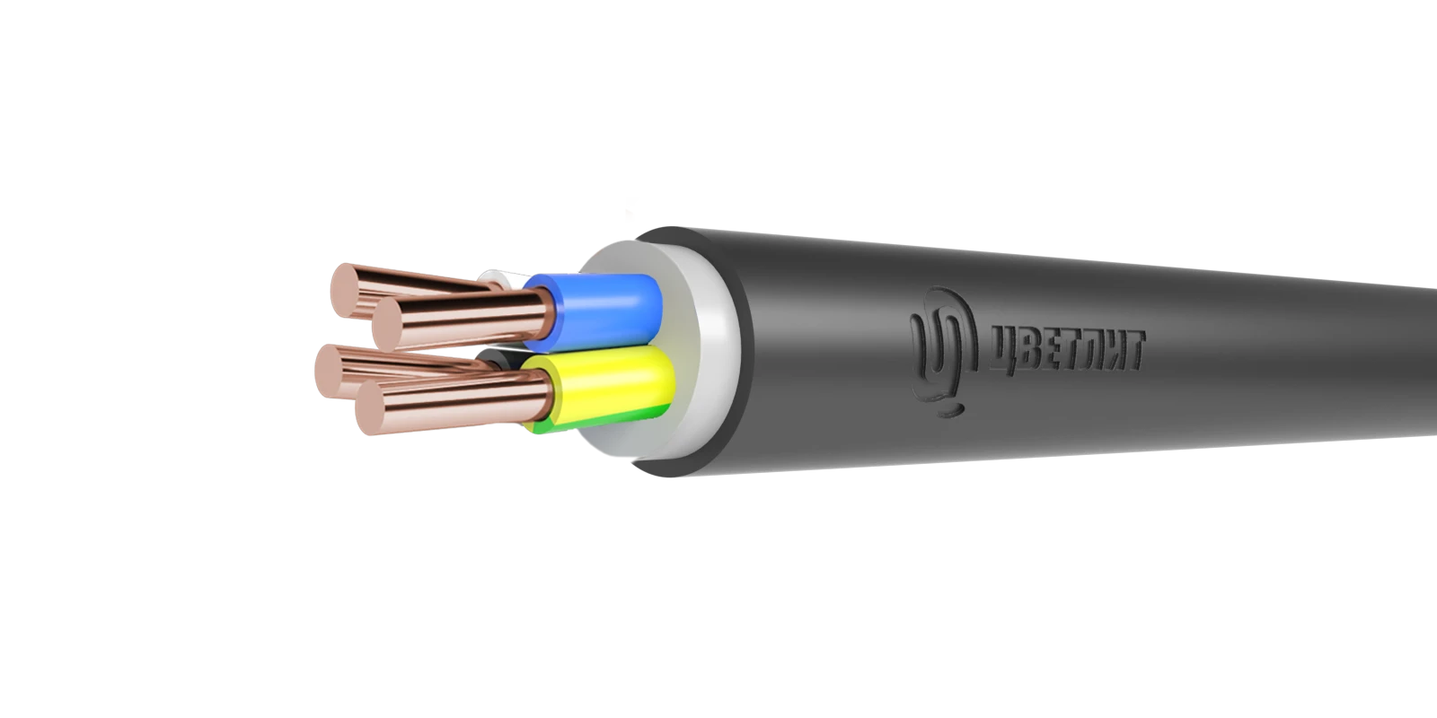 Кабель силовой ППГнг(A)-HF 4х1.5ок(N)-0.66 ТРТС Цветлит КЗ 00-00140573