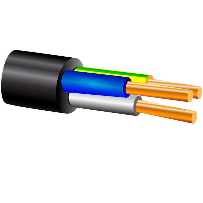 Кабель силовой ВВГнг(А) 3х1.5ок (N, PE) - 0.66 ТРТС однопроволочный КАБЕЛЬМАШ 501154