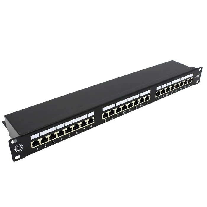 Патч-панель 19', 24хRJ-45, FTP, Cat.5e, 1U (10-0402) SUPRLAN