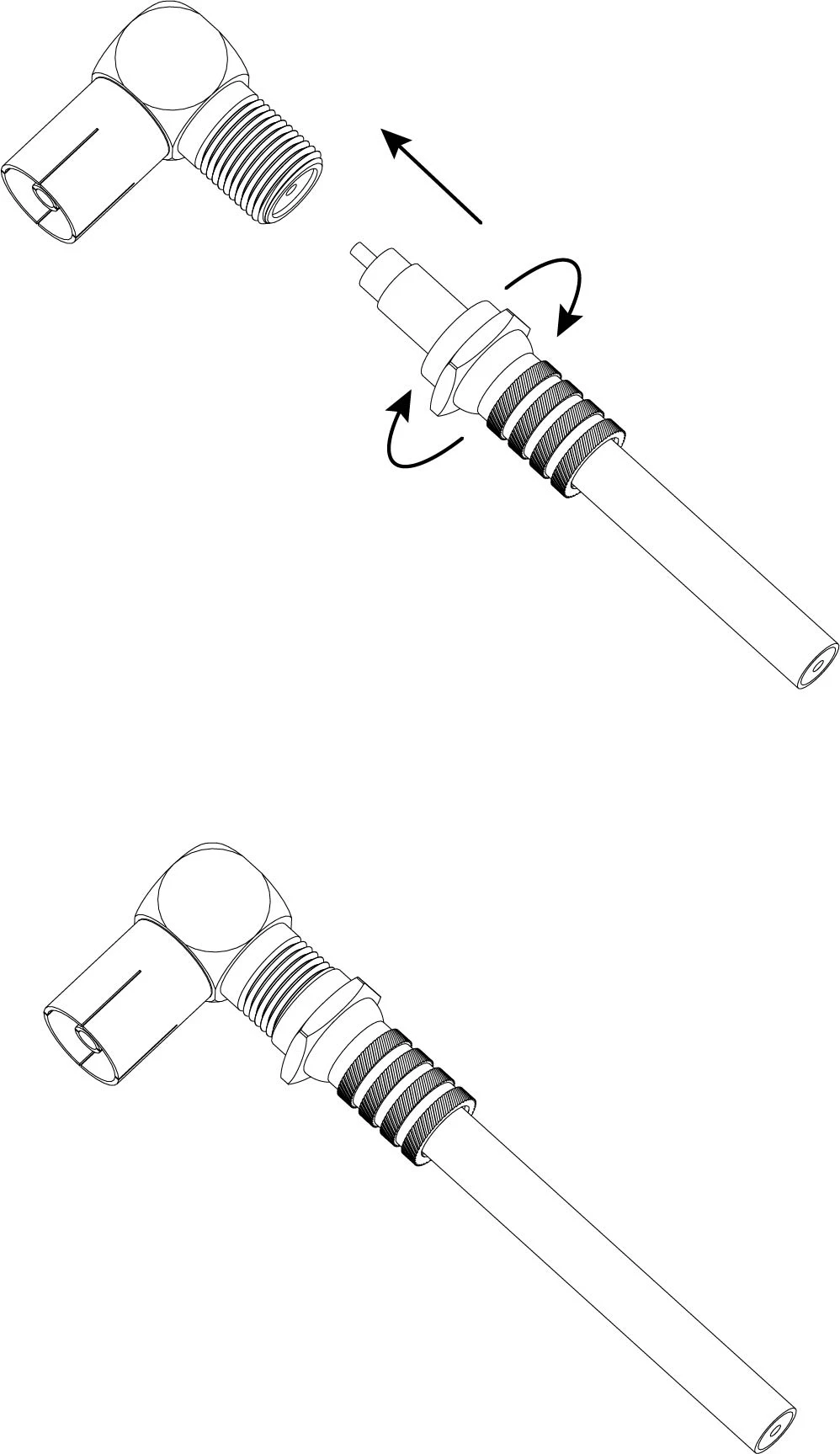 Переходник Simple RS-A03-1 гнездо F-гнездо TV угловой 1 шт ЭРА Б0048295