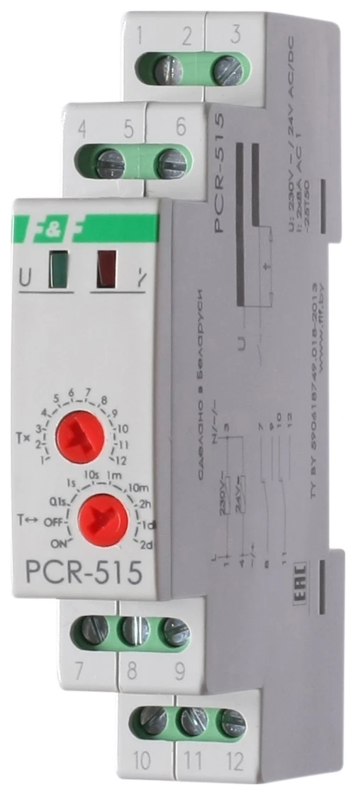 Реле времени PCR-515 Евроавтоматика F&F EA02.001.006