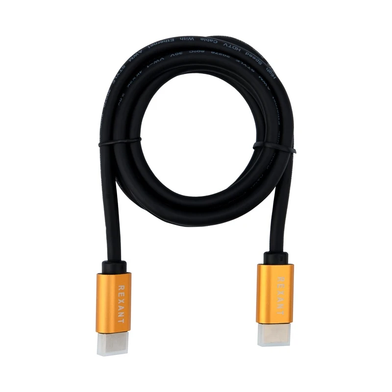 Кабель HDMI-HDMI 2.0, GOLD, длина 1.5 м (etm17-6103) REXANT