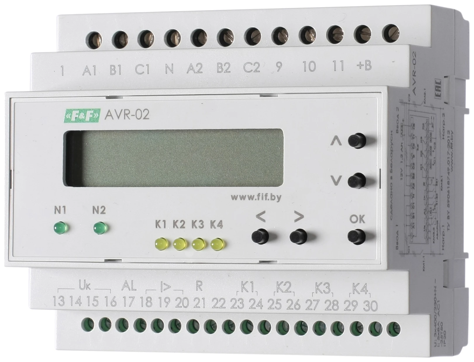 Устройство управления резервным питанием AVR-02 Евроавтоматика F&F EA04.006.004