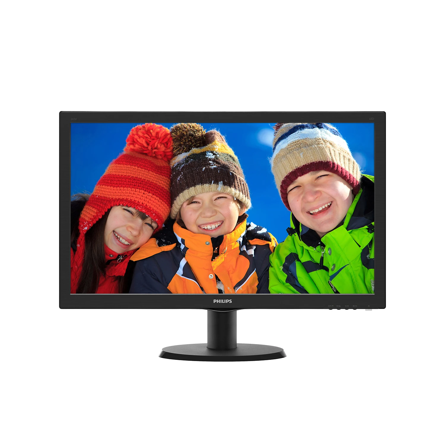 Монитор 23.6'' MVA, 1920х1080, 250 КМ/м2, 3000:1, 8мс, VGA, HDMI, Speakers Philips Monitors 243V5QHABA (00/01)