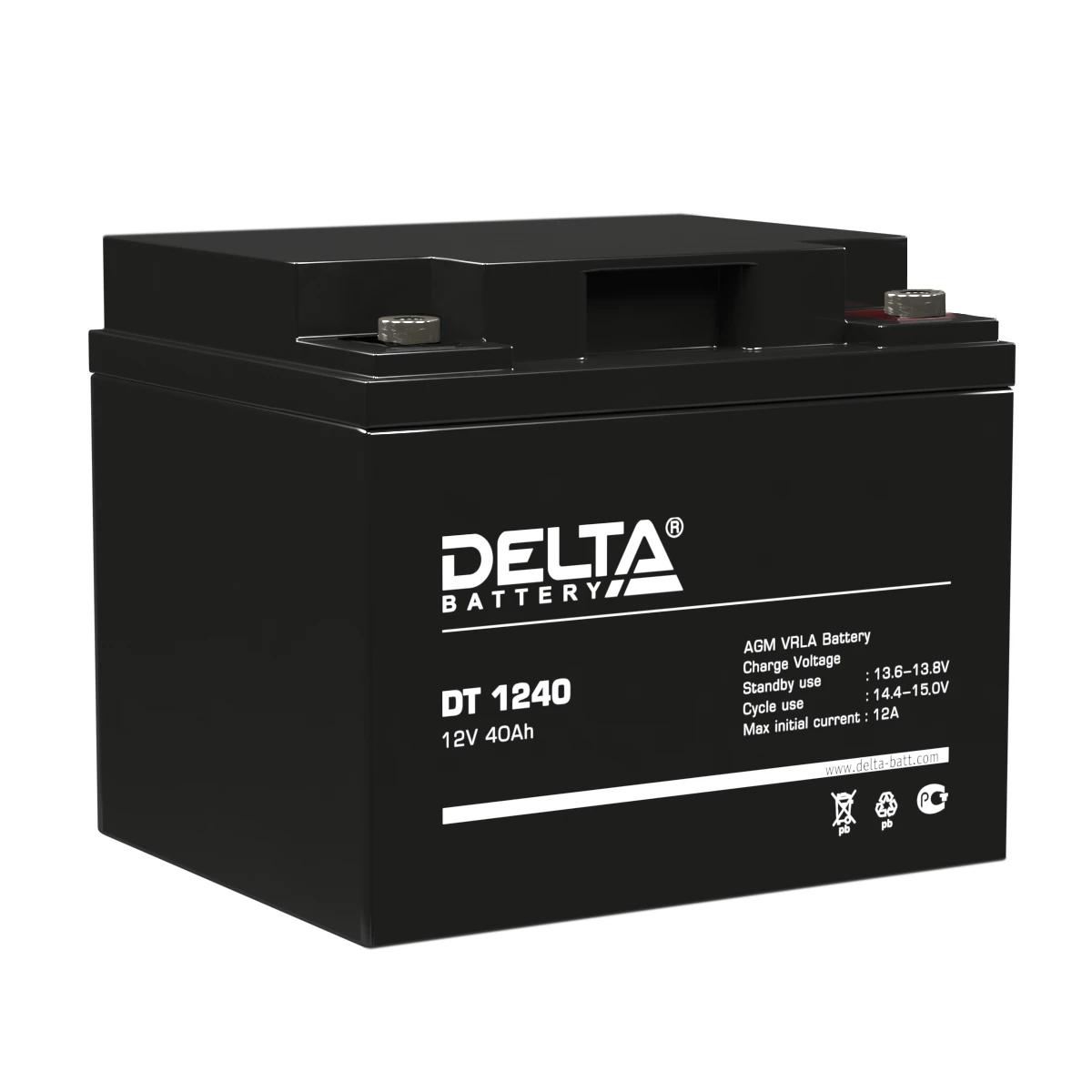 Аккумулятор DT 12В 40Ач (DT 1240) Delta