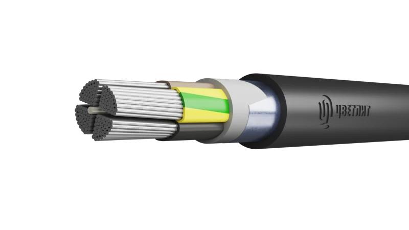 Кабель силовой АПвБШп 4х95мс(N)-1 ТРТС Цветлит КЗ 00-00145383