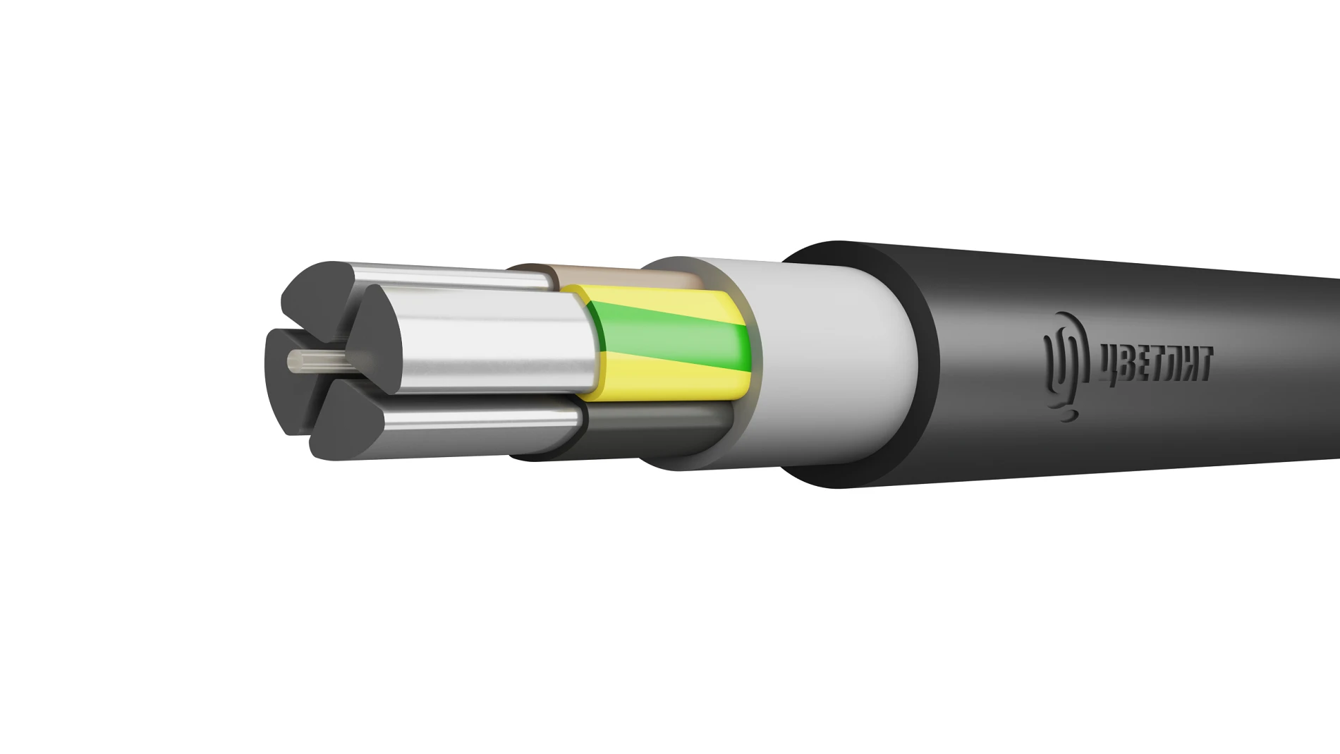 Кабель силовой АВВГнг(А)-LS 4х150мс(N)-1 ТРТС Цветлит КЗ 00-00137761