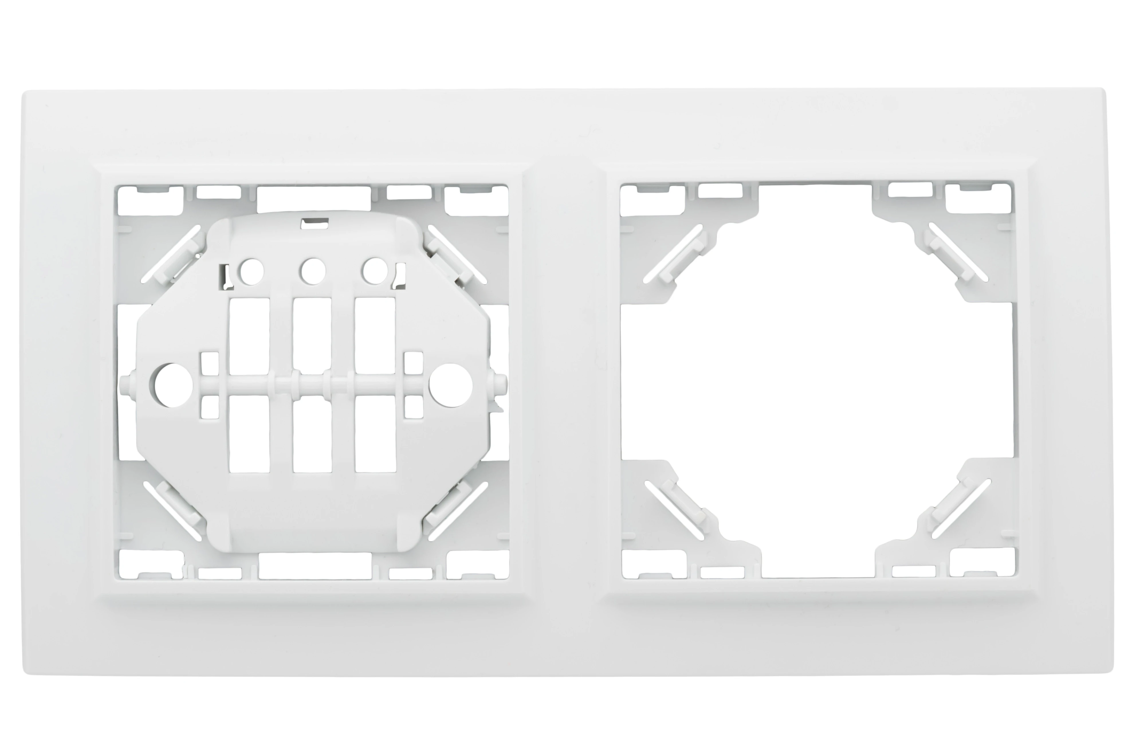 Рамка Минск 2-местная горизонтальная белая Basic EKF ERM-G-302-10