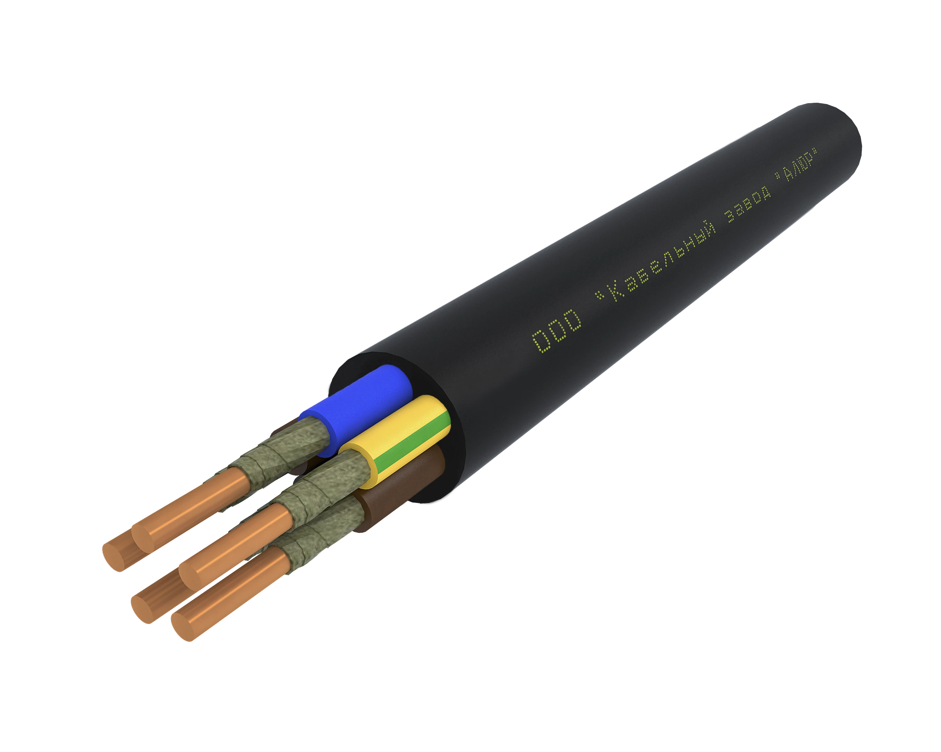 Кабель силовой ВВГнг(А)-FRLS 5х6 (N.PE)-0.66 однопроволочный барабан ТУ завода АЛЮР 00-00004618