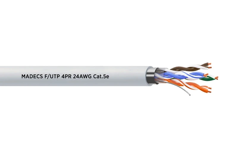 Витая пара F/UTP 4PR 24AWG Cat.5е экранированная(DCM Test Report) ЕКС 700593R