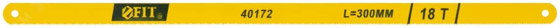 Полотно ножовочное по металлу, легированная сталь, 20 Cr, 300 мм (18 TPI) (40172) FIT