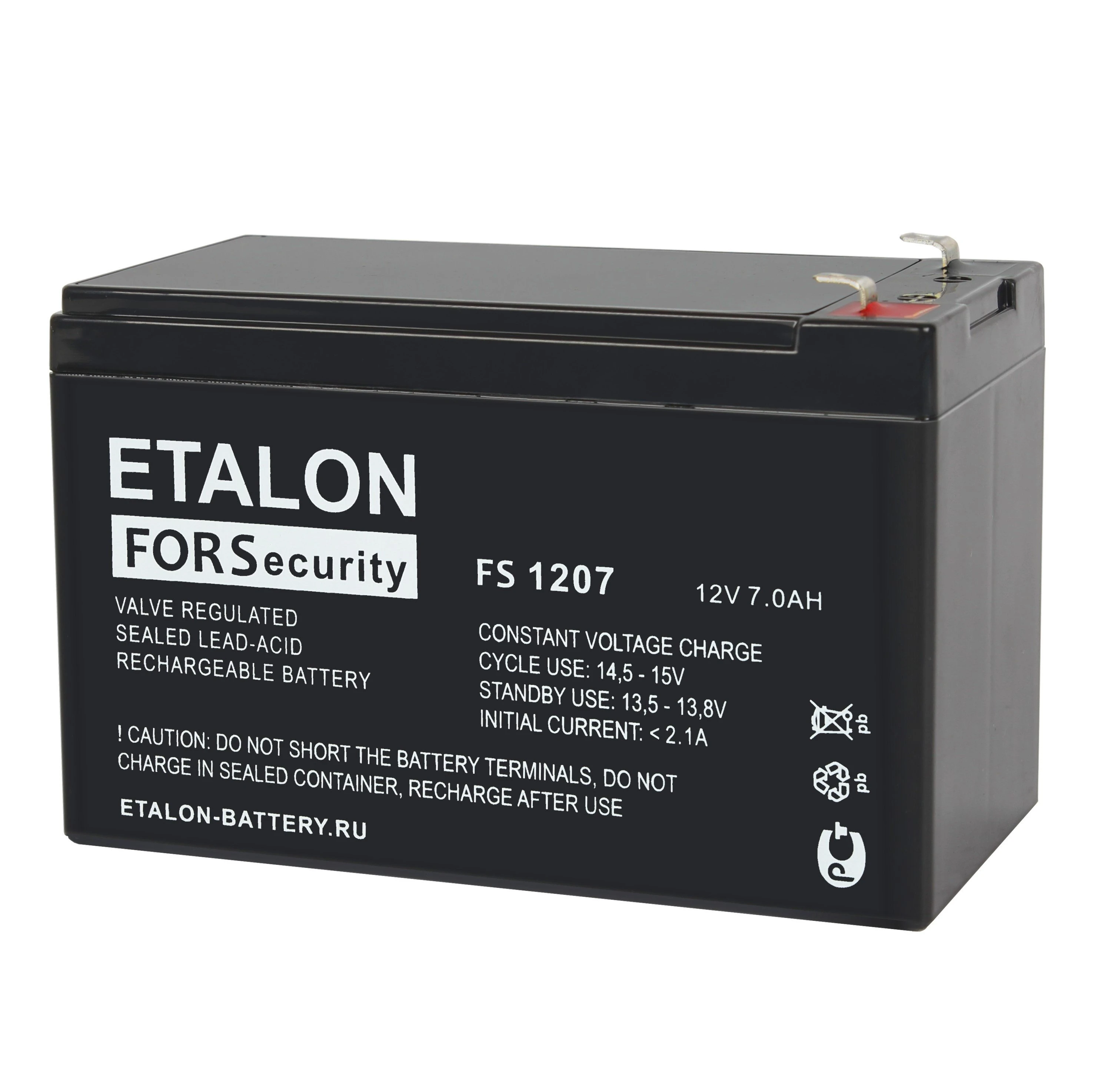 Аккумулятор FS 12В 7Ач Etalon battery 100-12/007S