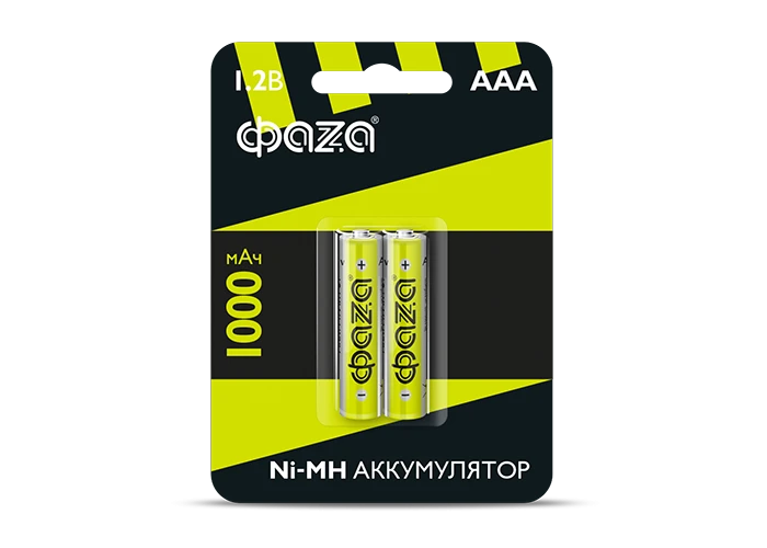 Элемент питания аккумуляторный ФАZА AAA 1000мАч Ni-MH 5002913