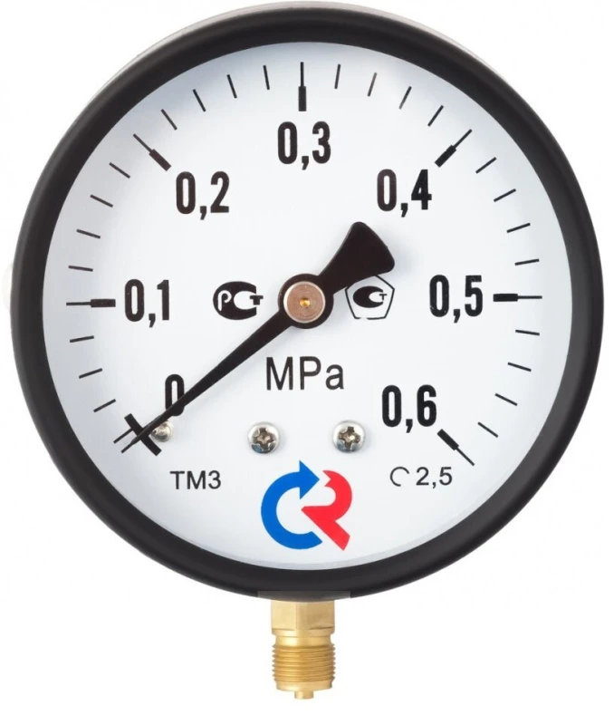 Манометр общетехнический осевой ТМ-310Т.00 0...1.6 МРа М12х1.5 150С кл.1.5