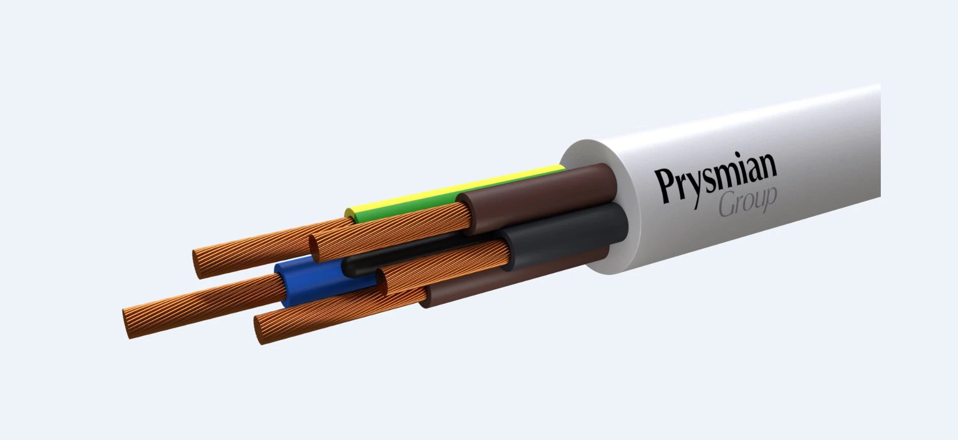 Провод ПВС 5х0.75 белый бухта 100м РЭК/Prysmian 0105020201