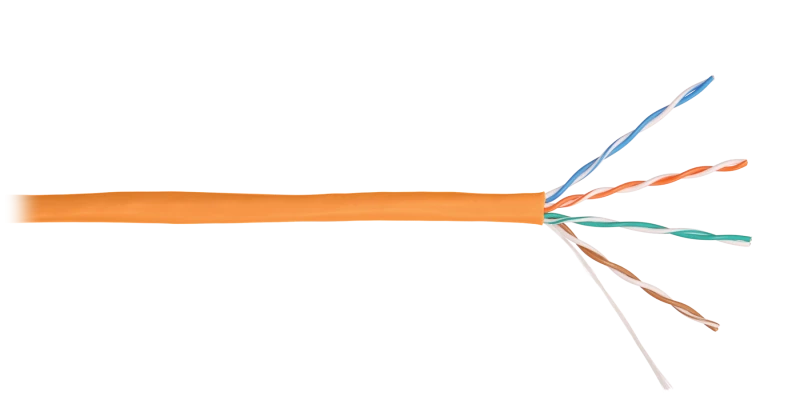 Кабель U/UTP 4 пары, Кат.5e, одножильный, медный, 0,49мм, внутренний, LSZH, оранжевый, 305м NIKOMAX/NIKOLAN ЭКО35016 NIKOMAX/NIKOLAN ЭКО35016