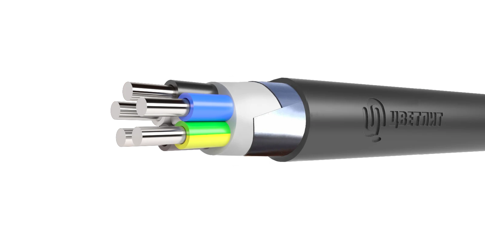 Кабель силовой АВБШв 5х16ок(N,PE)-0,66 ТРТС Цветлит КЗ 00-00128078