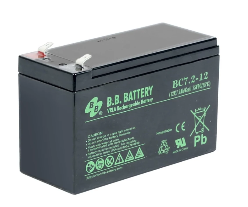 Аккумулятор 12В 7.2Ач B.B.Battery 00-00016176