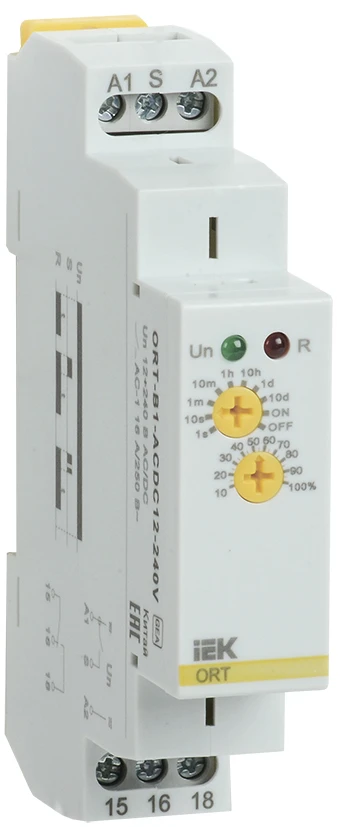 Реле задержки выключения ORT. 1 конт. 12-240 В AС/DC ONI ORT-B1-ACDC12-240V