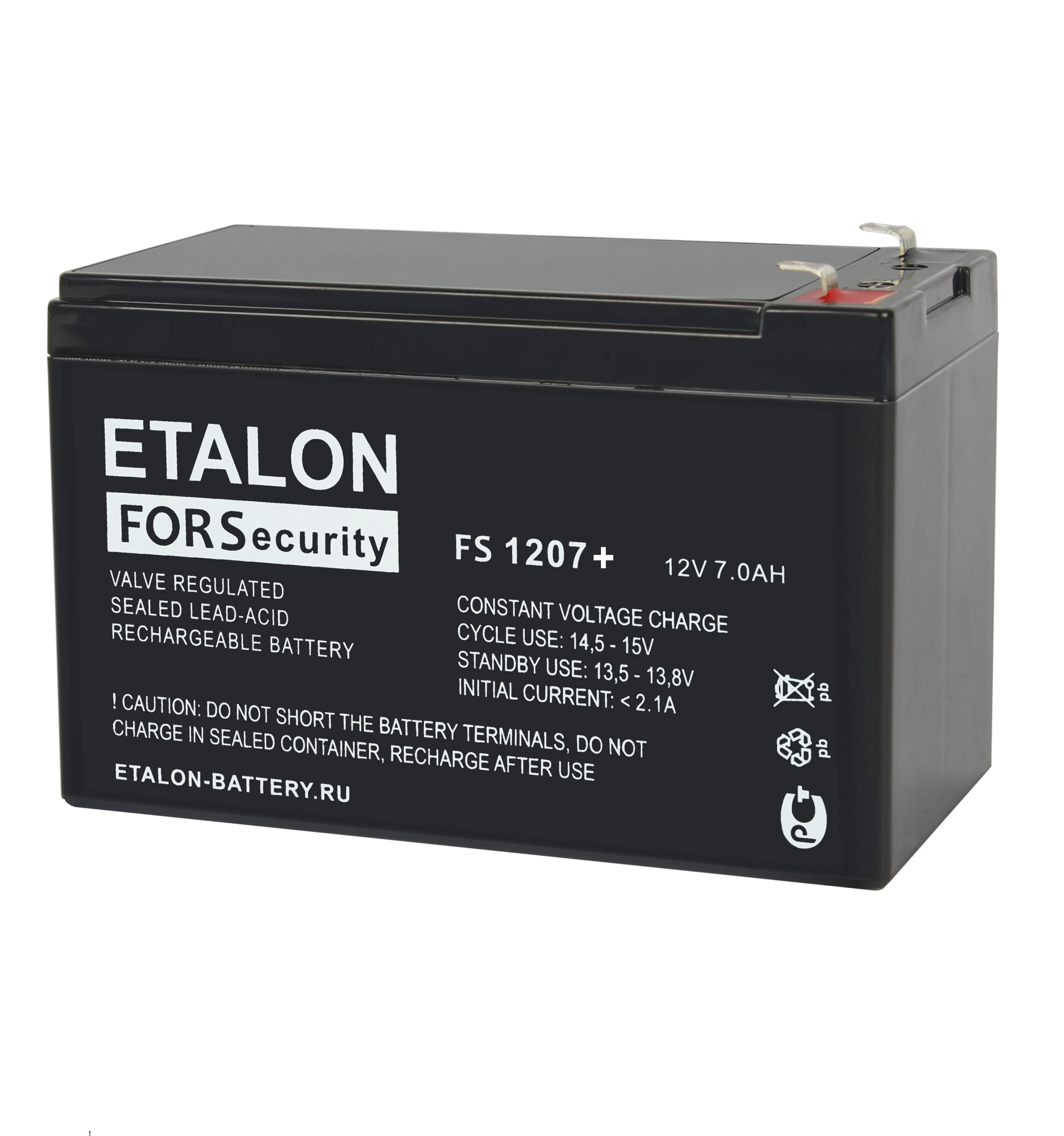 Аккумулятор FS+ 12В 7Ач Etalon battery 100-12/007S+