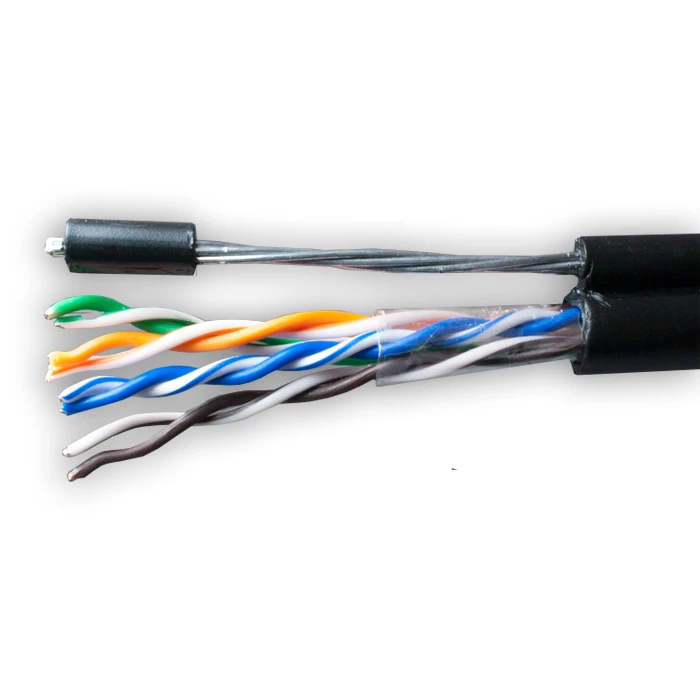 Витая пара Standard UTP 5e 4x2xAWG24 Cu PE Out. T-FG8 (трос) 305м SUPRLAN 01-0322-1