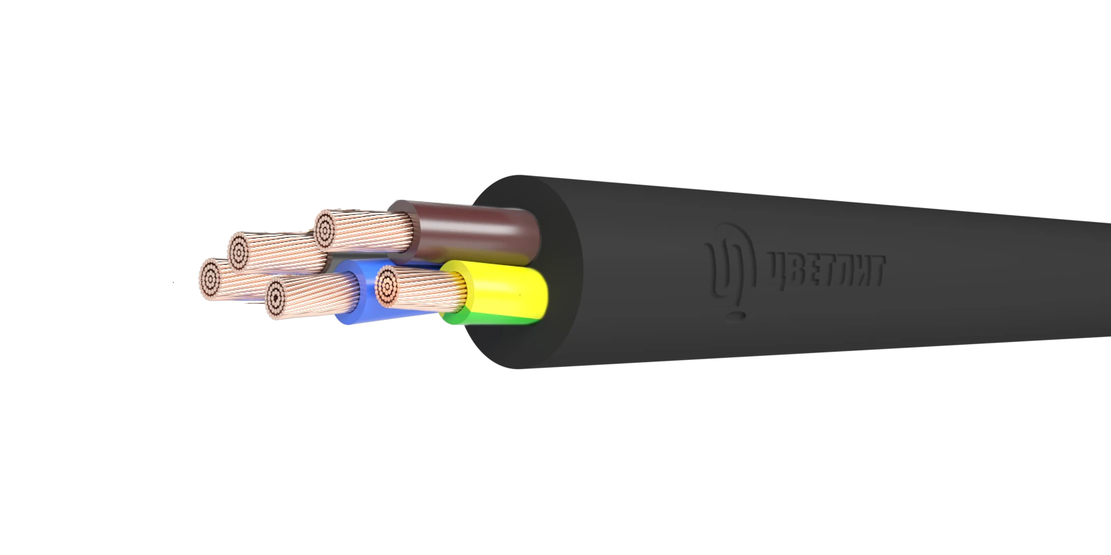 Кабель силовой КГТП-ХЛ 5х4(N.PE) 220/380-3 ТРТС Цветлит КЗ 00-00143155