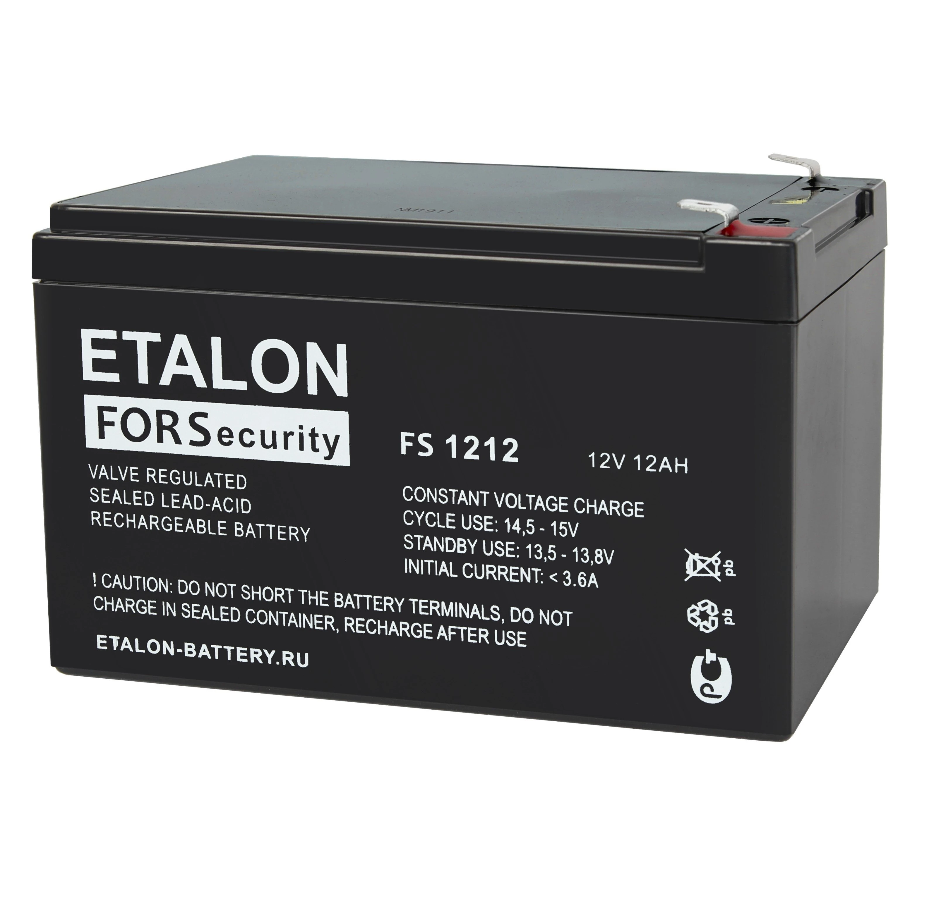 Аккумулятор FS 12В 12Ач Etalon battery 100-12/12S